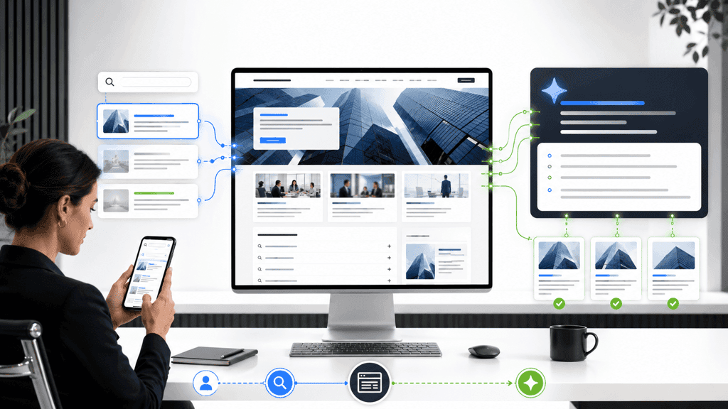 Your website should be found by people and AI. This one is built for both.